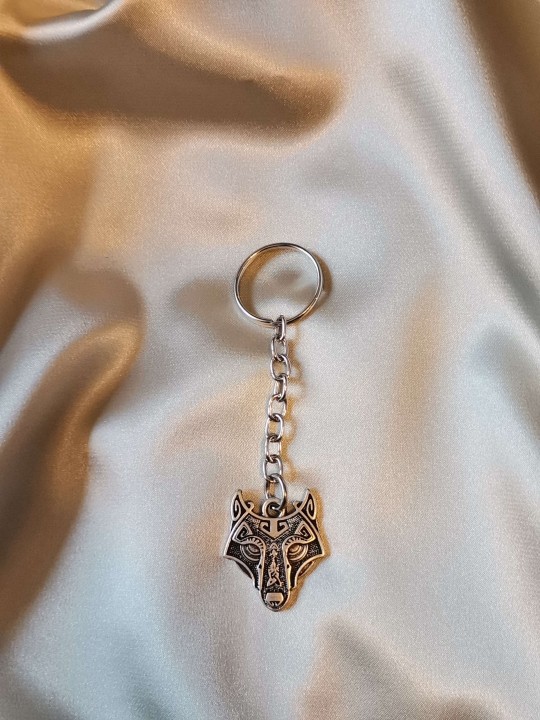 Viking Wolf Keychain