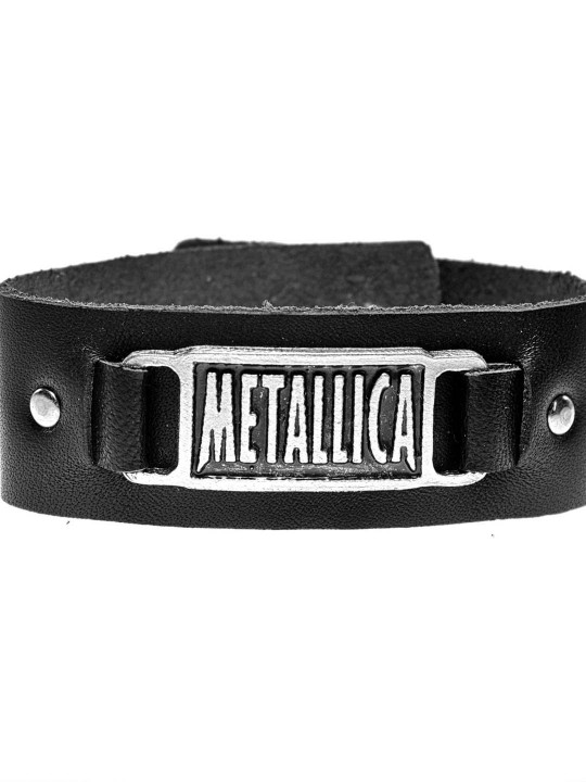 Metallica Leather Bracelet