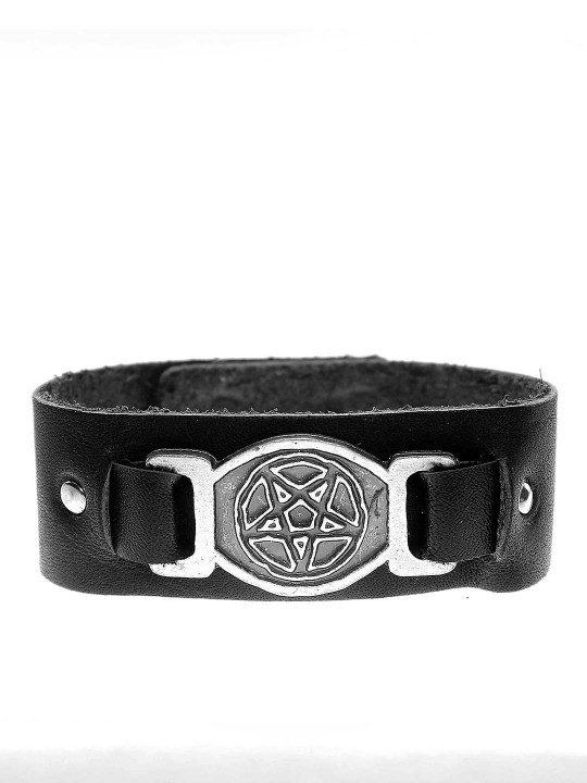 Pentagram Leather Bracelet