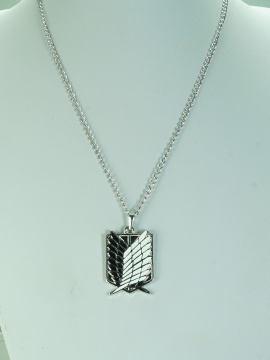 Attack On Titan Black White Necklace