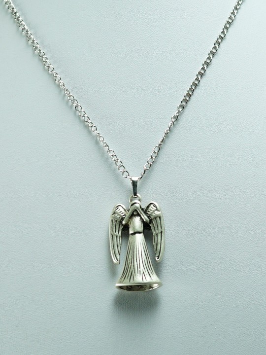 Doctor Who Crying Angel Necklace