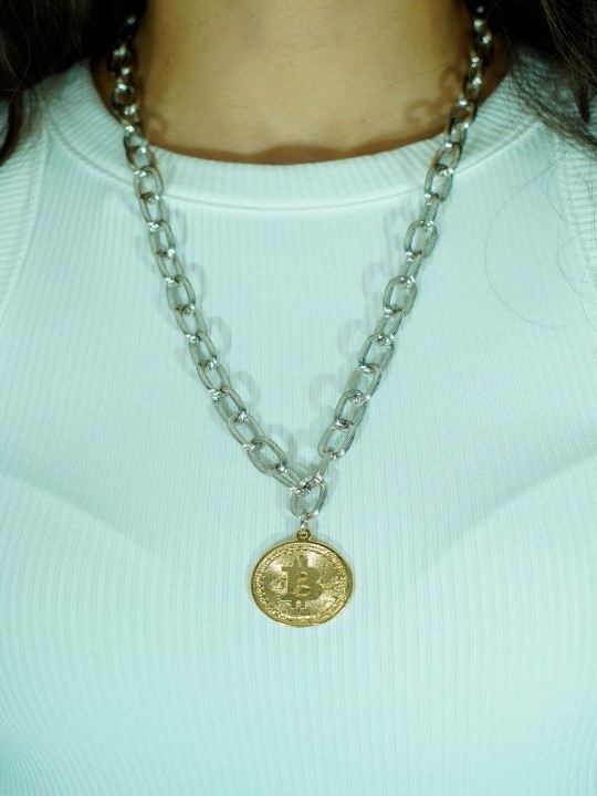 Bitcoin Chain Necklace