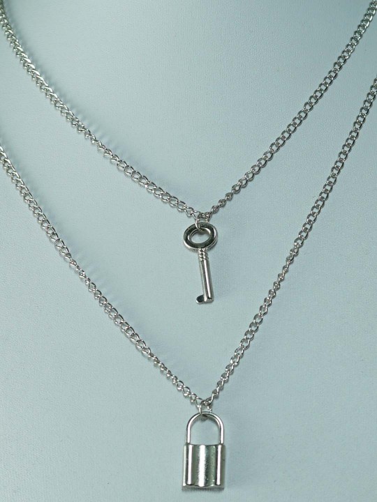 Lock Key Chain Necklace