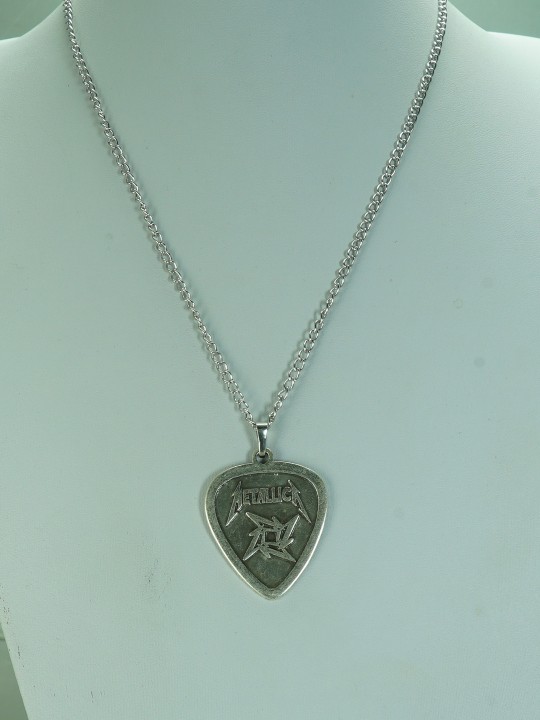 Metallica Necklace Guitar Pick